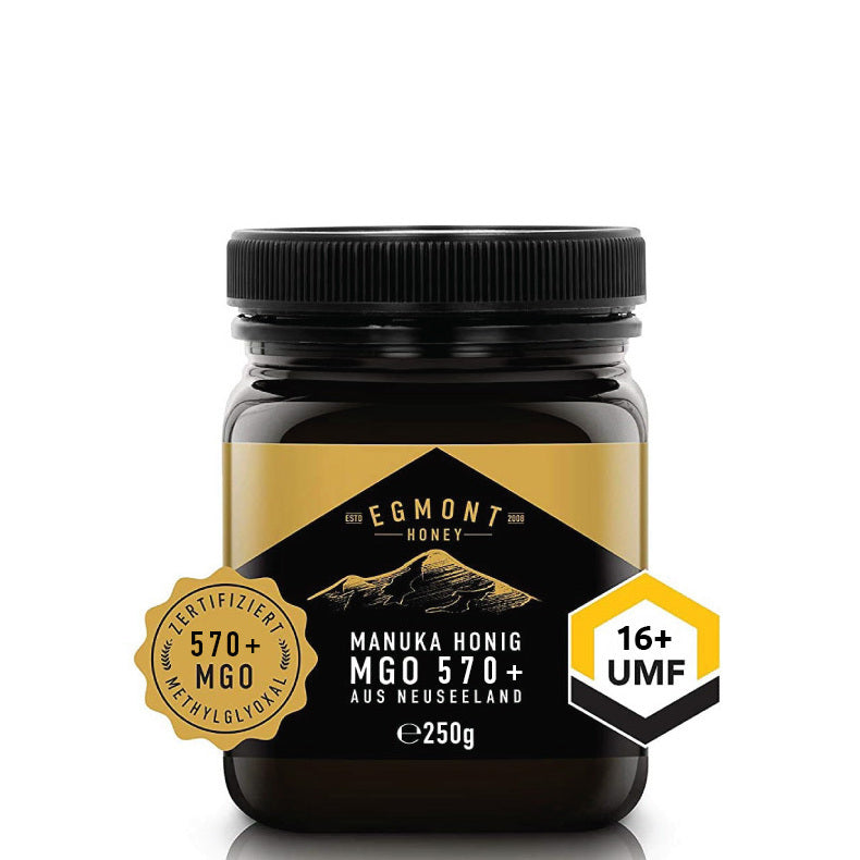 Egmont Honey, Manuka Honig, MGO 570+ UMF 16+ aus Neuseeland, 250g. 